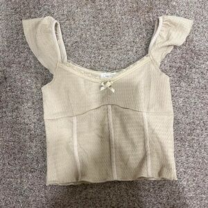 Tilly's Cream Crop Top